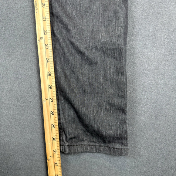 Levis 511 Jeans Men’s Size 32x32 Black Slim Fit Stretch Goth Grunge Black Label - Picture 6 of 10